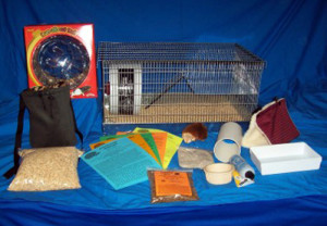 Hedgehog Deluxe Supply Package Cage Set Up