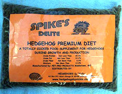 Hedgehog Food Spike's Delite Premium Diet 2.5 lb Bag 